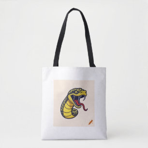 "Embroiderad Gult & Black Mamba Snake: Fierce De Tygkasse