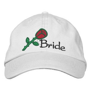 EMBROIDERED BRIDE BRÖLLOP CAP BRODERAD KEPS