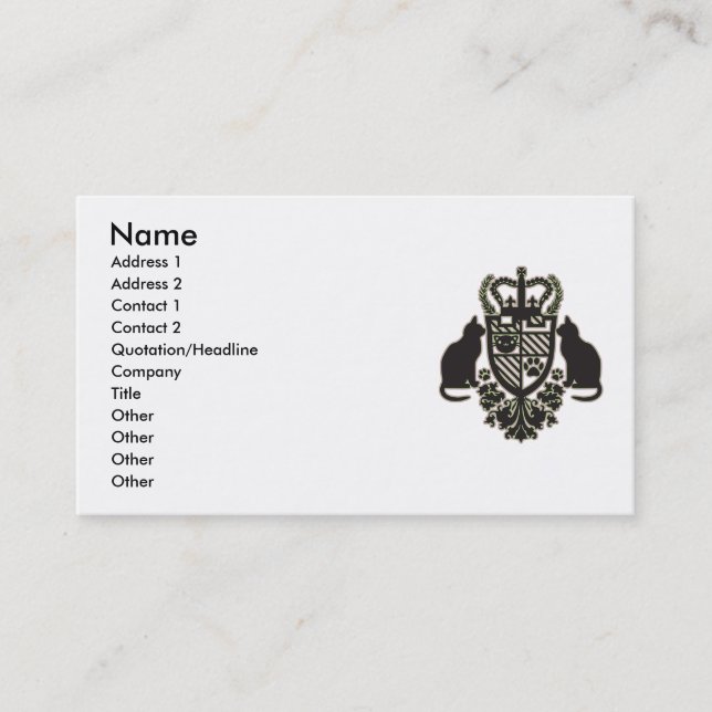 Embroidered_Cat Visitkort (Framsida)