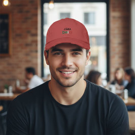 Embroidered hat,ciao bella,minimalist,italian gift broderad keps