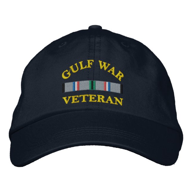Embroidered Hat Gulf War Veteran Broderad Keps (Framsida)
