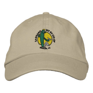 Embroidered Hat - Khaki Broderad Keps