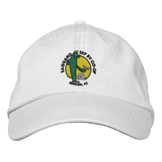 Embroidered Hat - White Broderad Keps