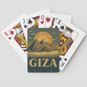 Embroidery Egyptian Pyramids of Giza Underbar Pyra Casinokort