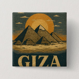 Embroidery Egyptian Pyramids of Giza Underbar Pyra Knapp
