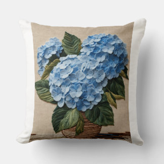 Embroidery Hydrangea-kuddedesign Kudde