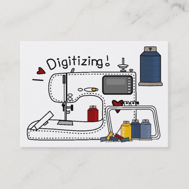 Embroidery - Mode - Seamstress - SRF Visitkort (Framsida)