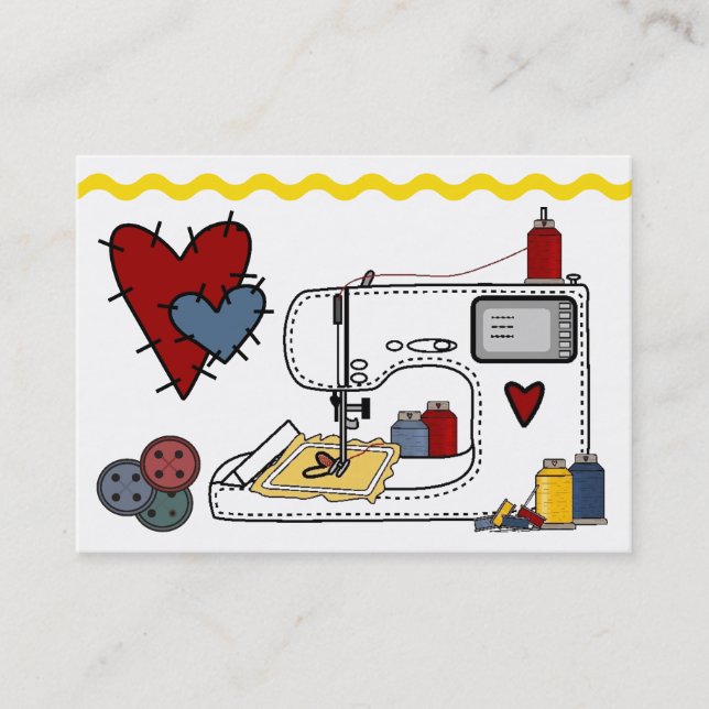 Embroidery - Mode - Seamstress - SRF Visitkort (Framsida)