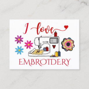 Embroidery - Mode - Seamstress Visitkort