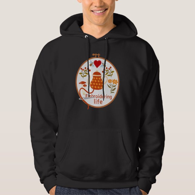Embroidery Ring Hoodie (Framsida)