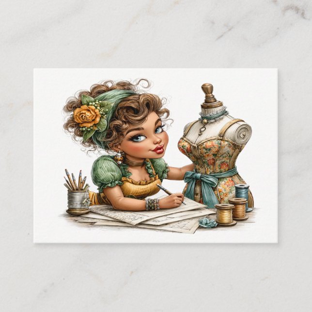 Embroidery / Sewing / Seamstress  Visitkort (Framsida)