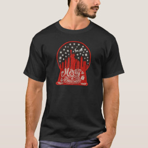 Embroidery Stil God jul ny york-skylin T Shirt