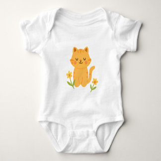 Embroied Baby Cat T Shirt