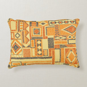 Embroied Bohemian Patchwork Seamless Mönster Prydnadskudde