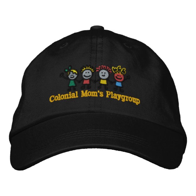 Embroied Colonial Mamma medlemsstat Cap Broderad Keps (Framsida)