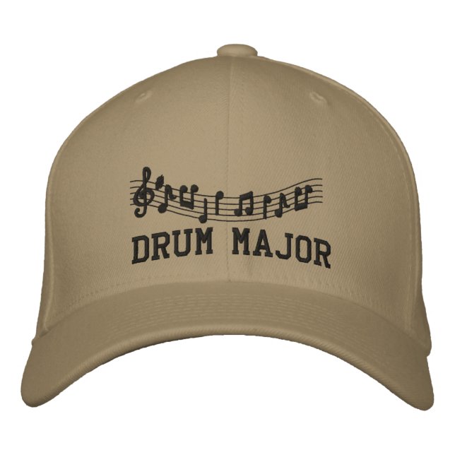 Embroied Drum Major Band Cap Broderad Keps (Framsida)