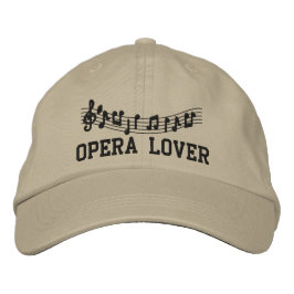 Embroied Opera Älskare Hat Broderad Keps