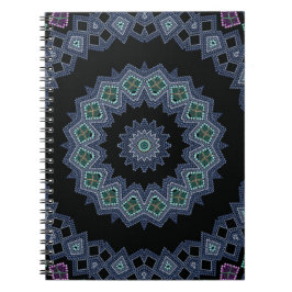 Embroied pärlor mönster anteckningsbok