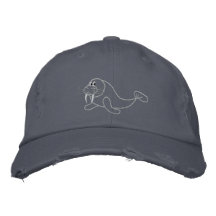 Embroied Walrus Hat