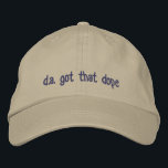 Embroierat Hat Broderad Keps<br><div class="desc">Sockel</div>