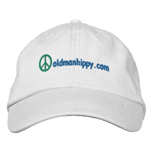 Embroired Old Man Hippy Hat Broderad Keps