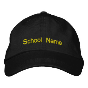 Embroired School Spirit Cap Broderad Keps
