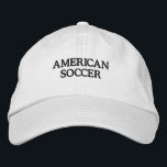 Embroiserad amerikansk fotboll broderad keps<br><div class="desc">Embroiderad hatsoccer American</div>