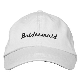 Embroized Bridesmaid Bachelorette Baseball Hat Broderad Keps