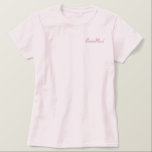 Embroized Bridesmaid Bröllop Apparel Broderad Pikétröja<br><div class="desc">Bridesmaid</div>