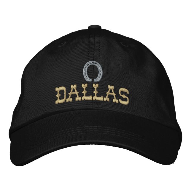 Embroized Dallas Cap Broderad Keps (Framsida)