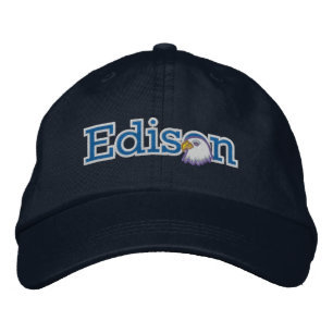 Embroized Edison Masthead Logotyp Hat Broderad Keps