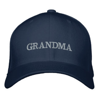 Embroized Grandma Hat Broderad Keps