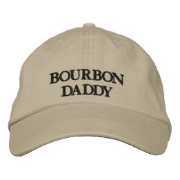 Embroized Hat - BOURBON DADDY Broderad Keps
