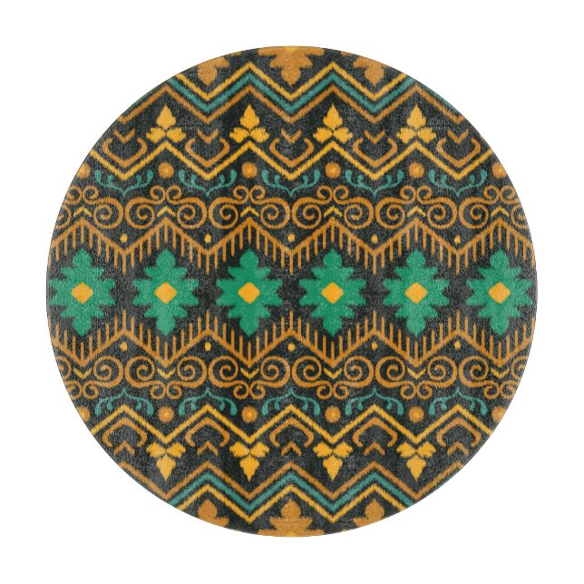 Embroized Ikat Fabric Ethnic Design (Framsidan)