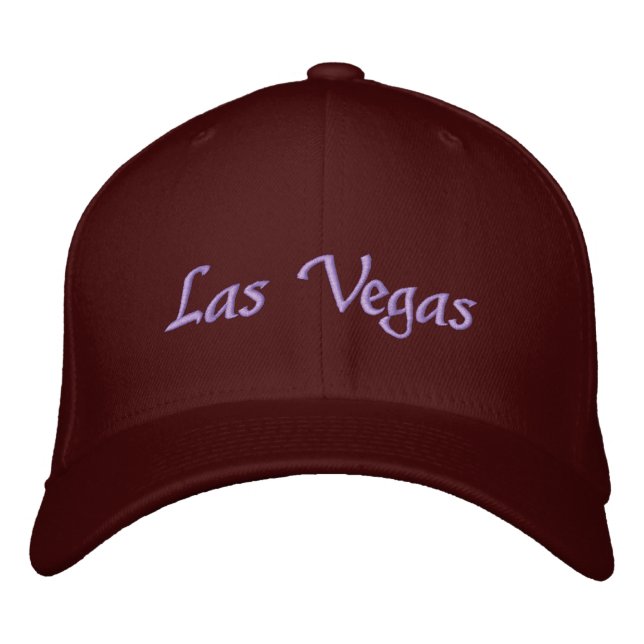 Embroized Las Vegas Cap Broderad Keps (Framsida)