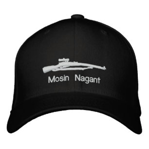Embroized Mosin Nagant Black Passande Hat Broderad Keps