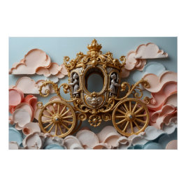 Embroized Regal Chariot Perfect Poster