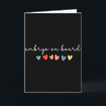 Embryo Ombord Hjärta Ivf Överföringsdag Fertilitet Kort<br><div class="desc">Embryo Ombord Hjärta Ivf Överföringsdag Fertilitet Sjuksköterska Mamma</div>