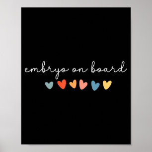 Embryo Ombord Hjärta Ivf Överföringsdag Fertilitet Poster