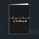 Embryo Ombord Hjärtat Ivf Överföringsdag Fertilite Kort<br><div class="desc">Embryo Ombord Hjärtat Ivf Överföringsdag Fertilitets Sjuksköterska Mamma</div>