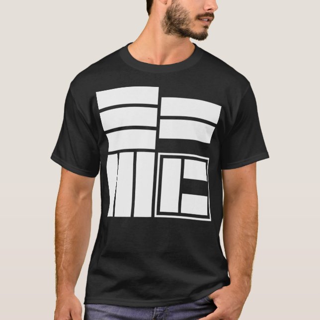 Emc2 Einsteins ekvation Unique Physics Geek Gift T Shirt (Framsida)