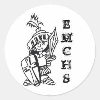 EMCHS-klistermärken Runt Klistermärke