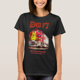 EMD F7 Santa Fe Warbonnet Diesel Locomotive. T Shirt