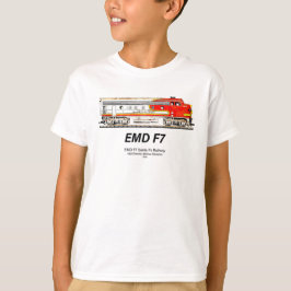 EMD F7 Santa Fe Warbonnet Diesel Locomotive. T Shirt