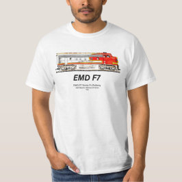 EMD F7 Santa Fe Warbonnet Diesel Locomotive. T Shirt