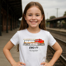 EMD F7 Santa Fe Warbonnet Diesel Locomotive. T Shirt