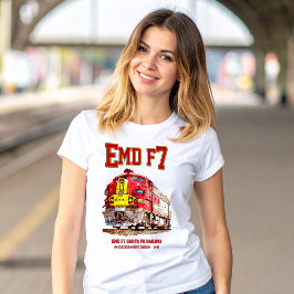 EMD F7 Santa Fe Warbonnet Diesel Locomotive. T Shirt