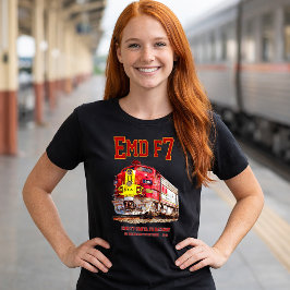 EMD F7 Santa Fe Warbonnet Diesel Locomotive. T Shirt