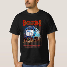 EMD GP38-2 Diesel Locomotive och American flagga T Shirt
