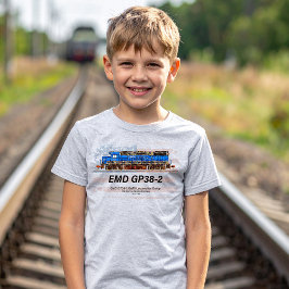 EMD GP38-2 Diesel Locomotive och American flagga T Shirt
